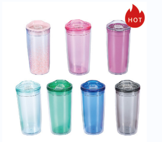 Double -layer plastic cup 