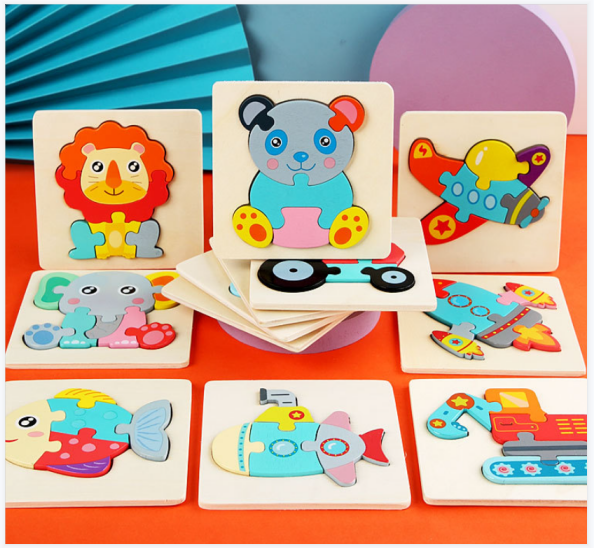 Деревянная версия игрушек строительных блоков 