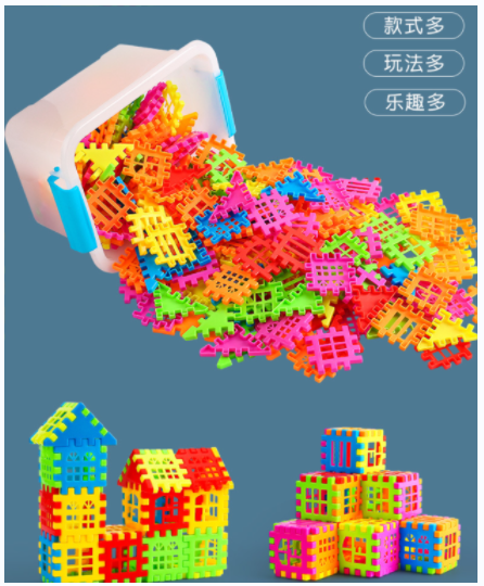 Строительные блоки сборки головоломки 