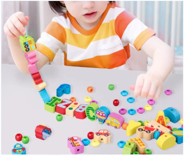 Деревянные детские игрушки из бисера 