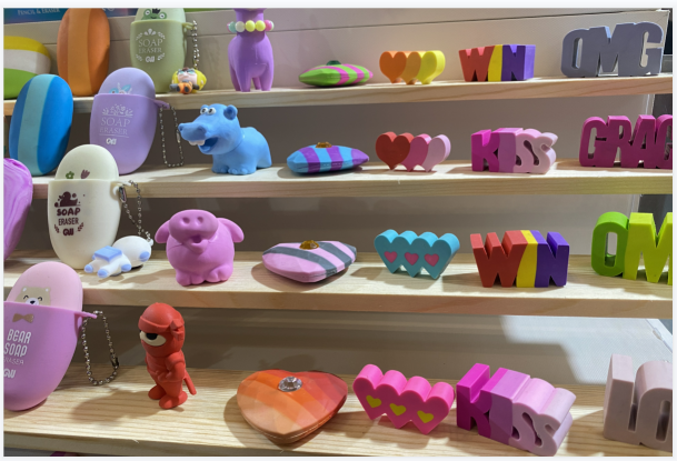 Творческое милое резиновое втирание 