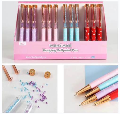 Металлическая круглая ручка из бусин 