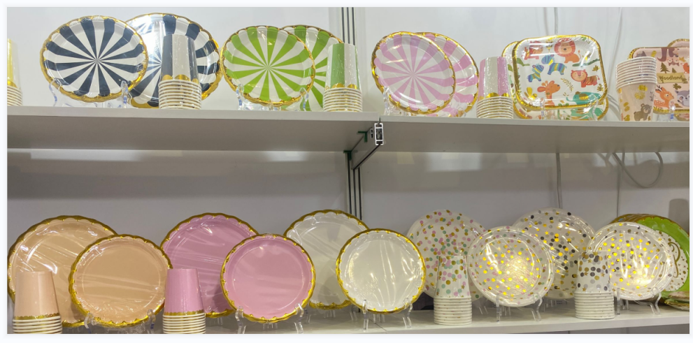 一次性纸盘纸杯套装 