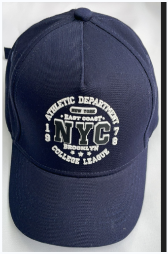 Plastic printing peaked cap 