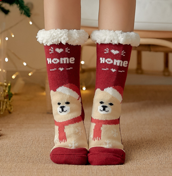 Ploves and thick floor socks 