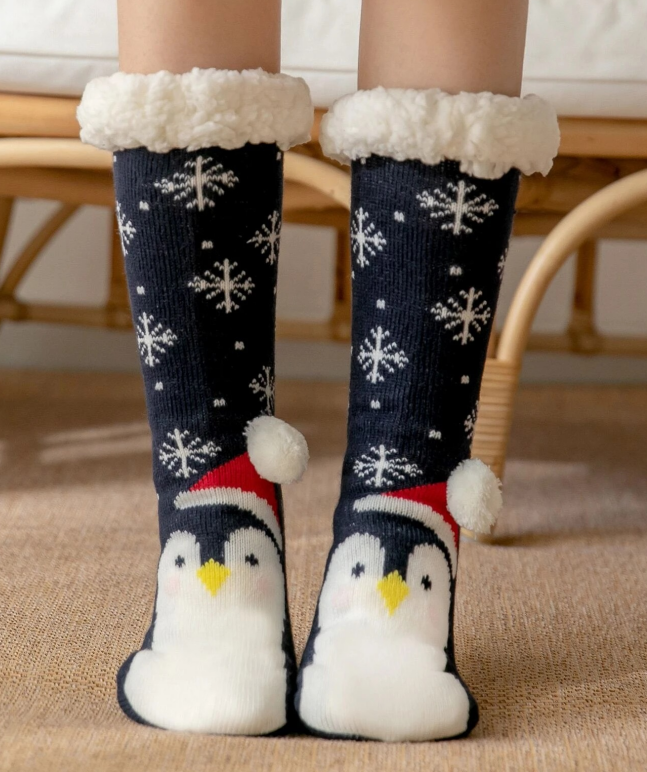 Ploves and thick floor socks 