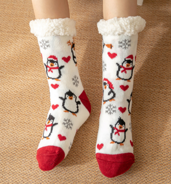 Ploves and thick floor socks 