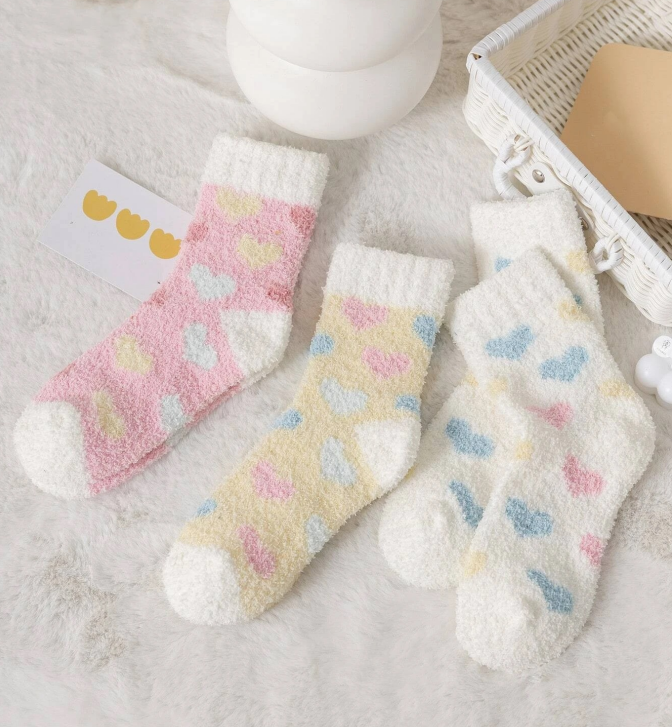 Half velvet/coral velvet socks 