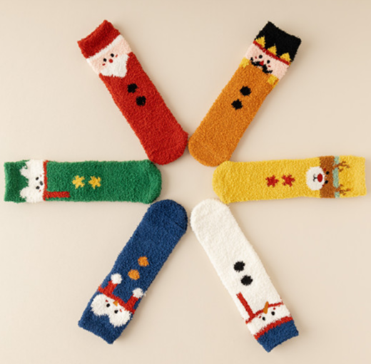 Half velvet/coral velvet socks 