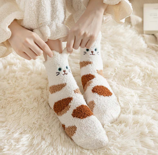 Half velvet/coral velvet socks 