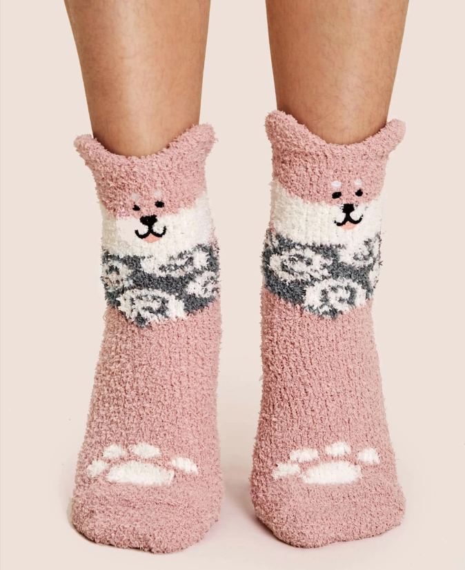 Half velvet/coral velvet socks 