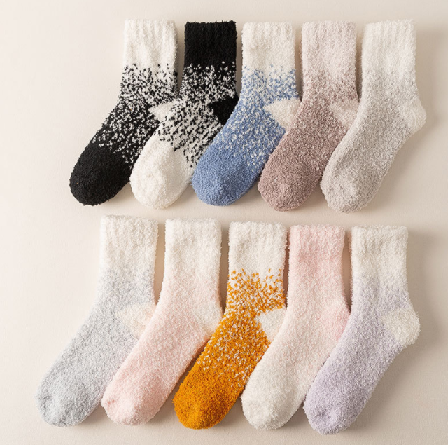 Half velvet/coral velvet socks 