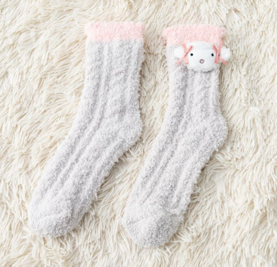 Half velvet/coral velvet socks 