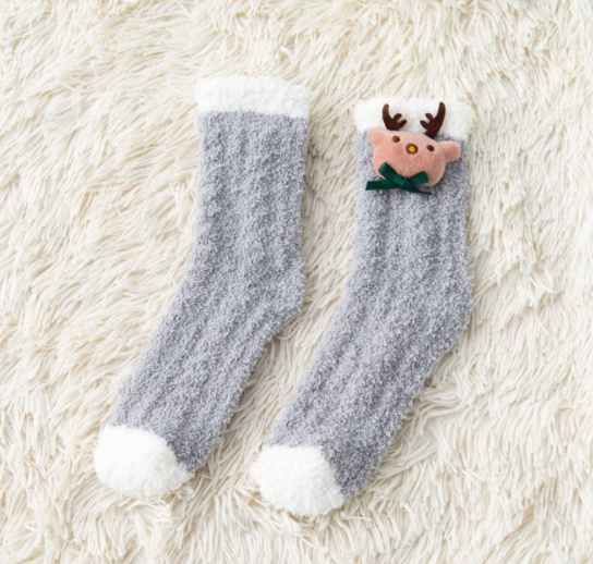 Half velvet/coral velvet socks 