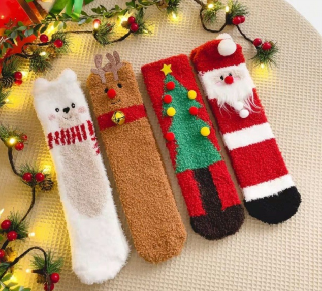 Half velvet/coral velvet socks 