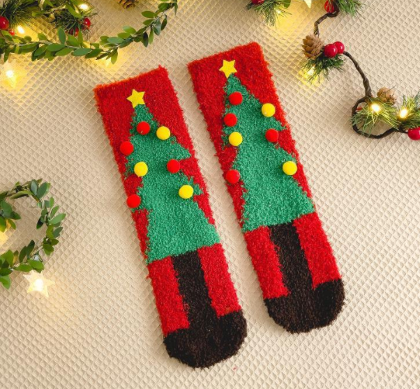 Half velvet/coral velvet socks 