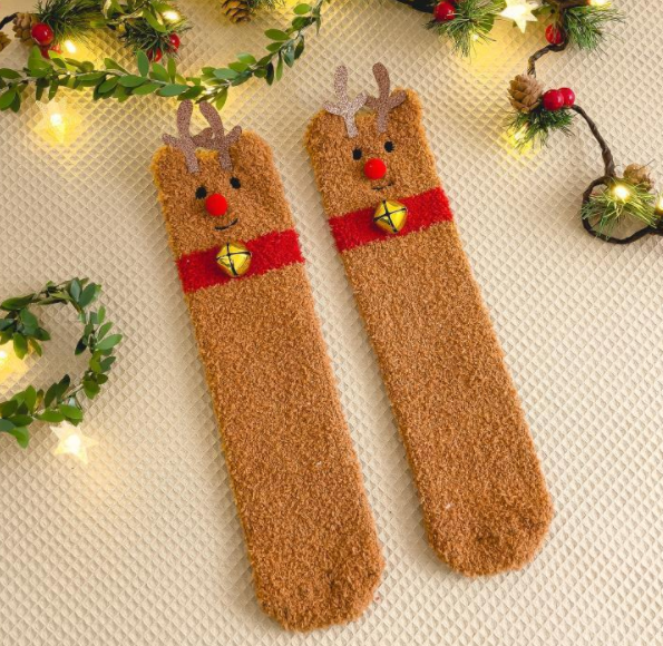 Half velvet/coral velvet socks 