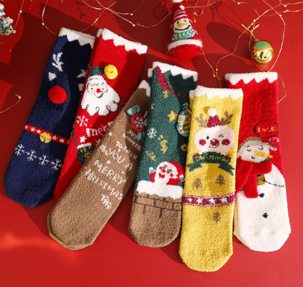 Half velvet/coral velvet socks 