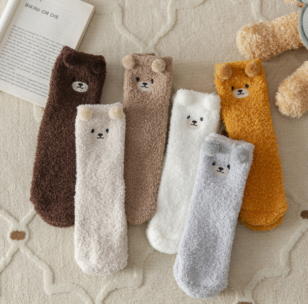 Half velvet/coral velvet socks 