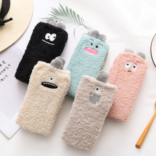 Half velvet/coral velvet socks 