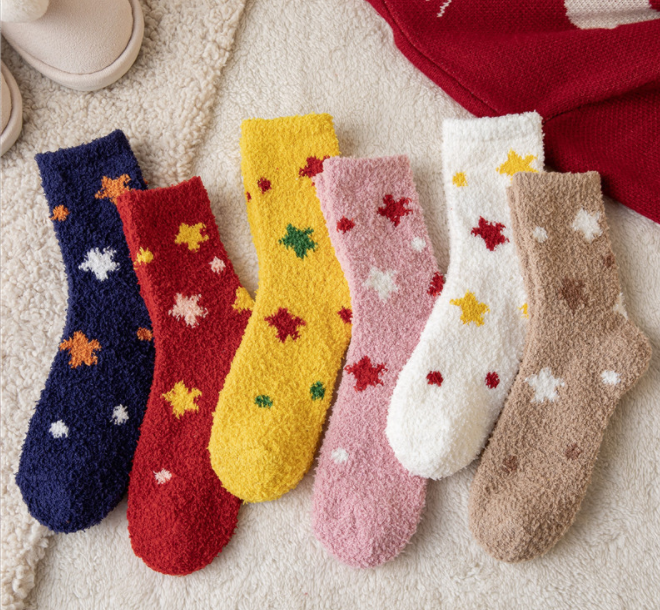 Half velvet/coral velvet socks 