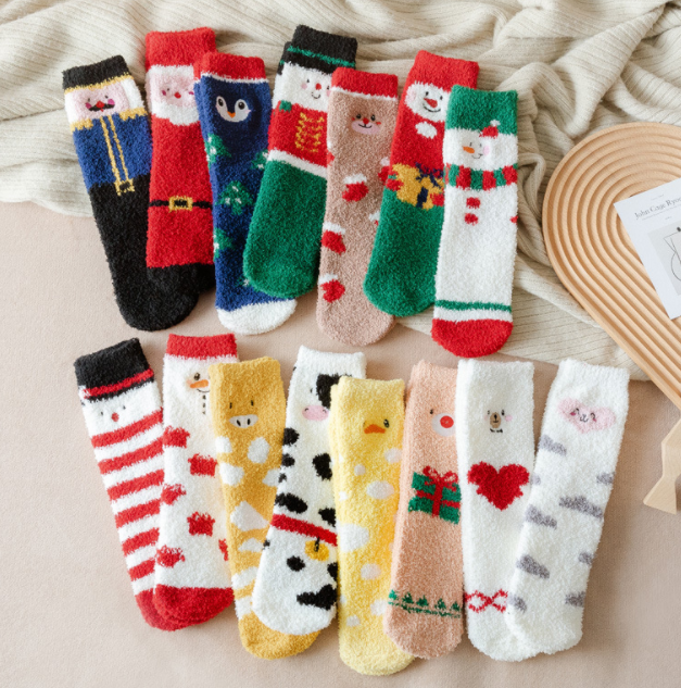 Half velvet/coral velvet socks 