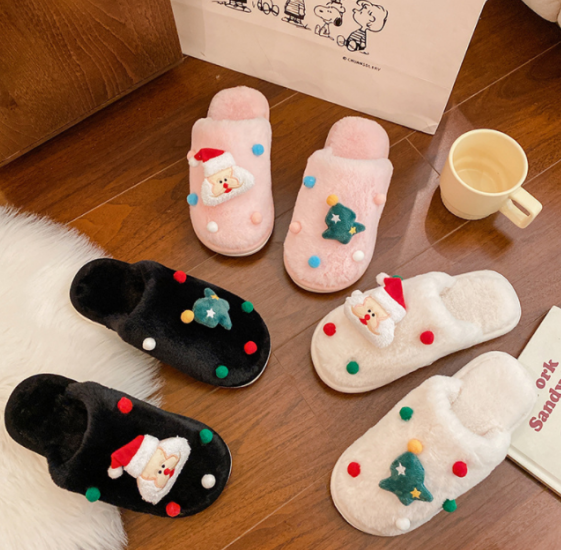 Рождественская элемент хлопкотистые туфли 