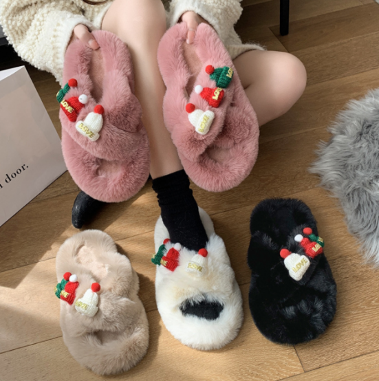 Рождественская элемент хлопкотистые туфли 