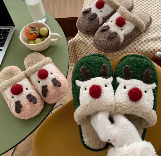 Рождественская элемент хлопкотистые туфли 