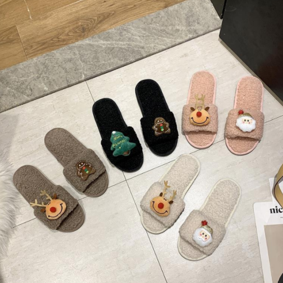 Рождественская элемент хлопкотистые туфли 