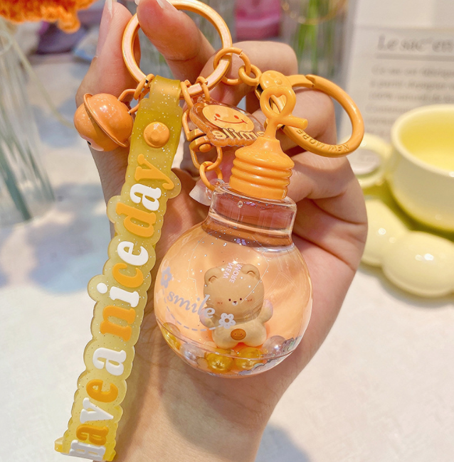 Water and oil key pendant 