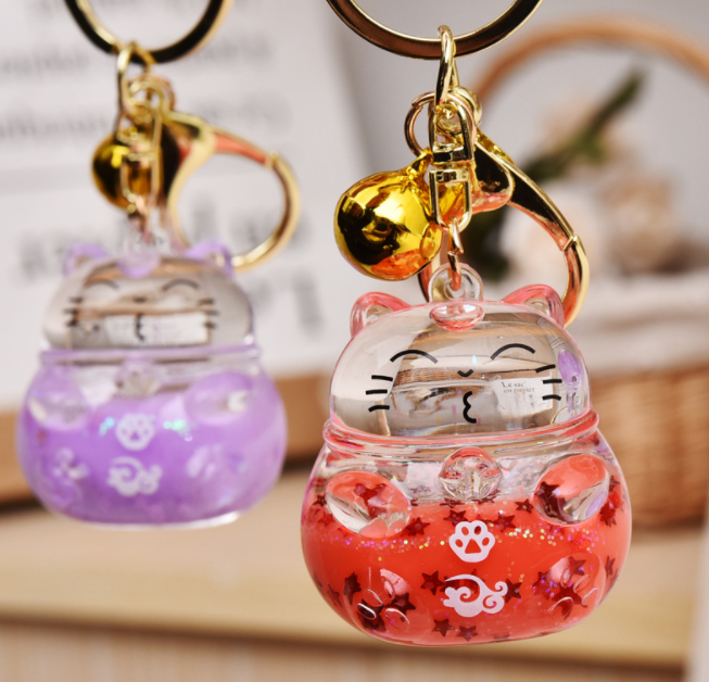 Water and oil key pendant 