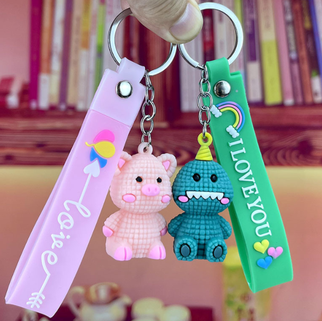 橡胶卡通钥匙挂件 